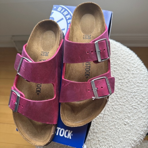 NIB Birkenstock Arizona Oiled Leather Festival Fuchsia - 38 stisalwafa.ac.id